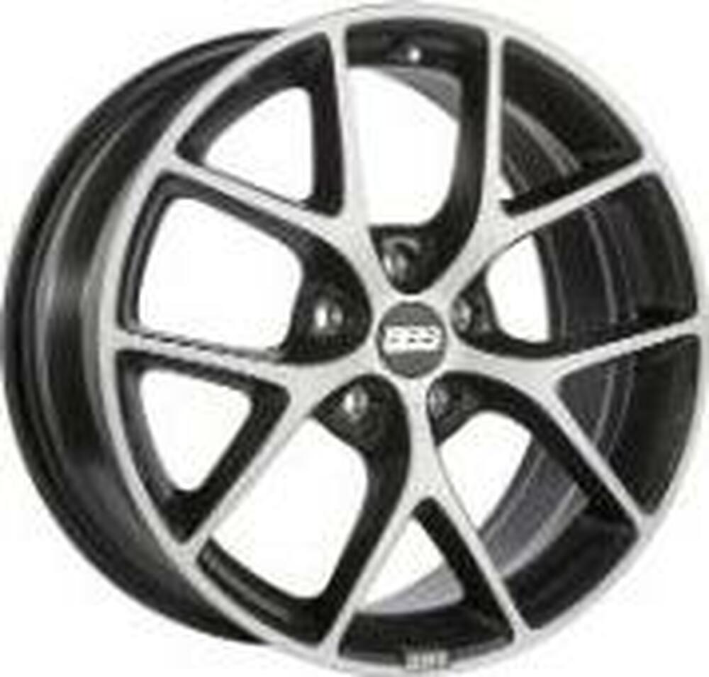 BBS SR 8x18 5x112 ET 35 Dia 82 Vulcano grey black diamond cut