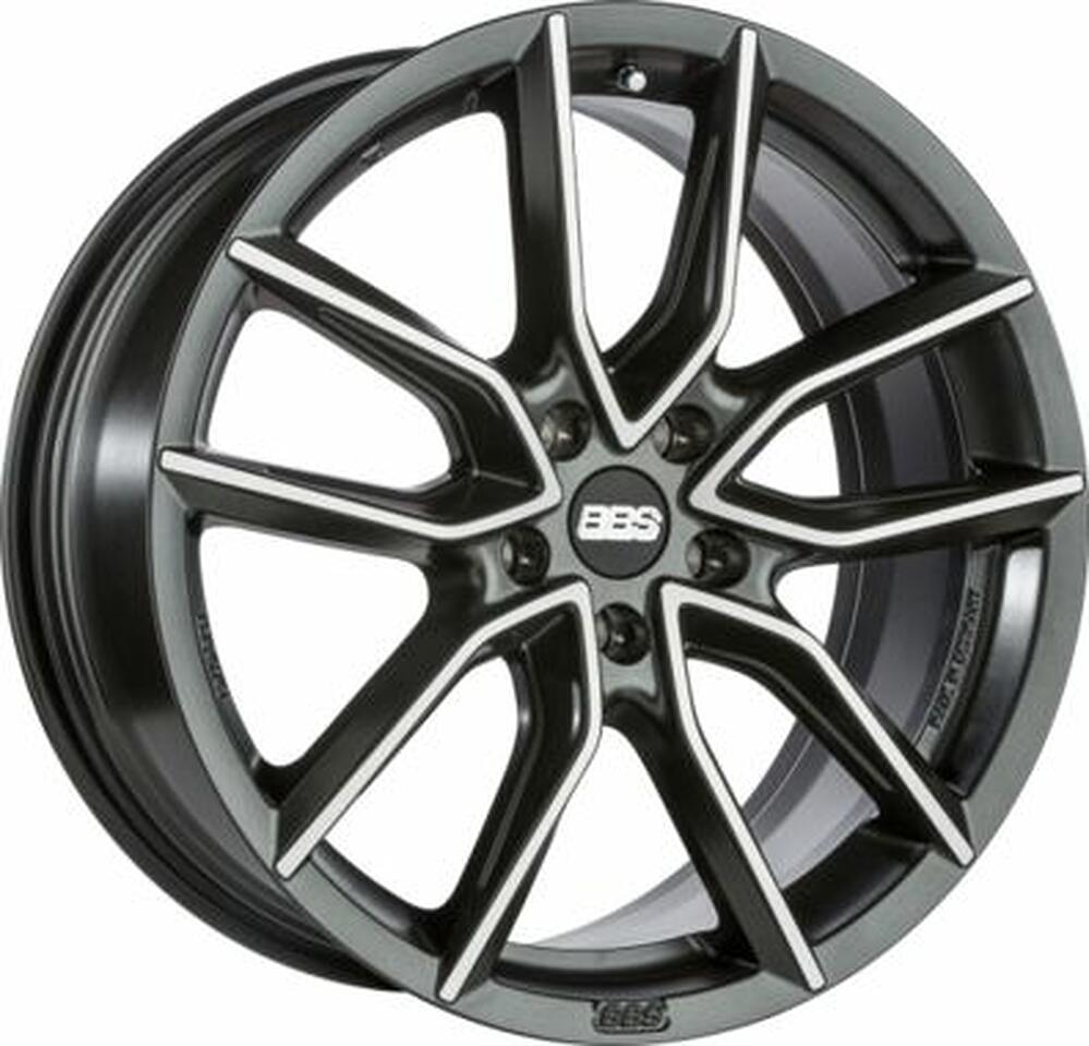 BBS XA 8x18 5x112 ET 35 Dia 82 Black + Diamond Cut