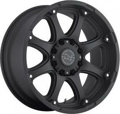 Black Rhino Glamis 9x20 8x165 ET 12 Dia 120 Matte Black