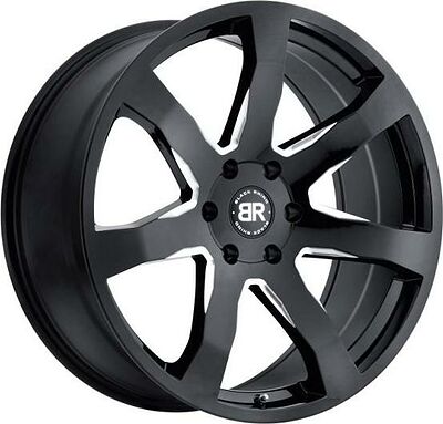 Black Rhino Mozambique 9.5x22 5x150 ET 30 Dia 110.1 Gloss Black With Milled Spokes