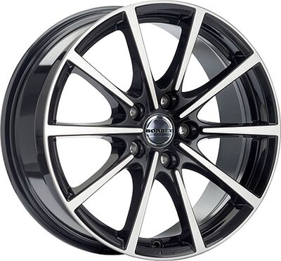 Borbet BL5 7x16 5x112 ET 48 Dia 72 Black polished