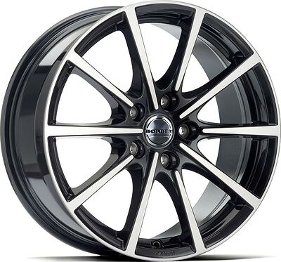 Borbet BL5 7x16 5x112 ET 37 Dia 72.5 Black polished glossy