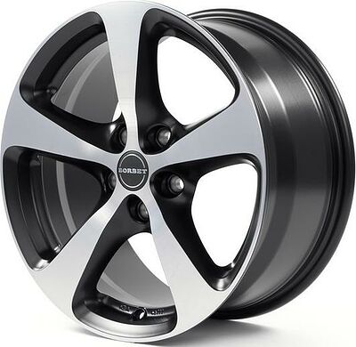 Borbet CC 7x16 5x120 ET 20 Dia 72.5 black polished matt