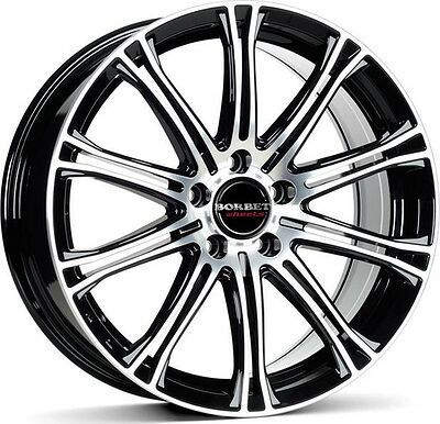 Borbet CW1 8x18 5x114.3 ET 40 Dia 72.5 Black Polished