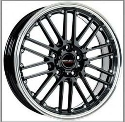 Borbet CW2/5 8.5x18 5x112 ET 45 Dia 72.5 Black Polished