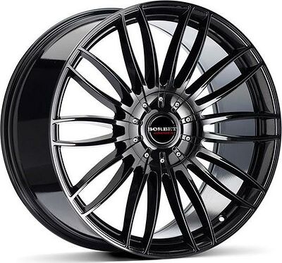 Borbet CW3 7.5x18 5x112 ET 48 Dia 66.6 Black Gloss