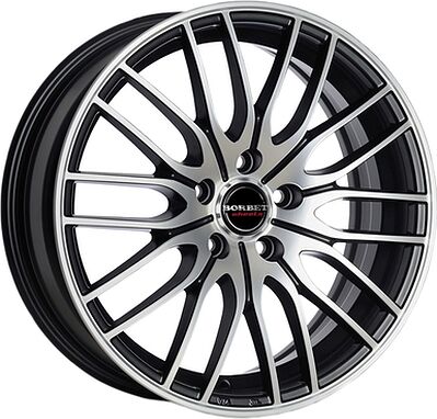 Borbet CW4/5 8x18 5x120 ET 45 Dia 72.5 Black Polished Matt