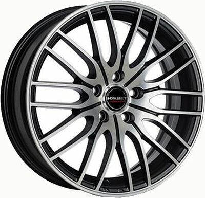 Borbet CW4/5 8x18 5x120 ET 45 Dia 72.5 Matt Black Polished