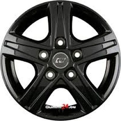 Borbet CWD 6x16 5x118 ET 68 Dia 71.1 Black Gloss