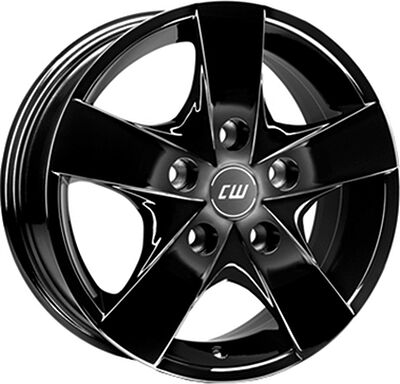 Borbet CWF 6.5x15 5x118 ET 60 Dia 71.1 Black glossy