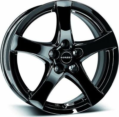 Borbet F 8x18 5x120 ET 34 Dia 72.5 Black Gloss