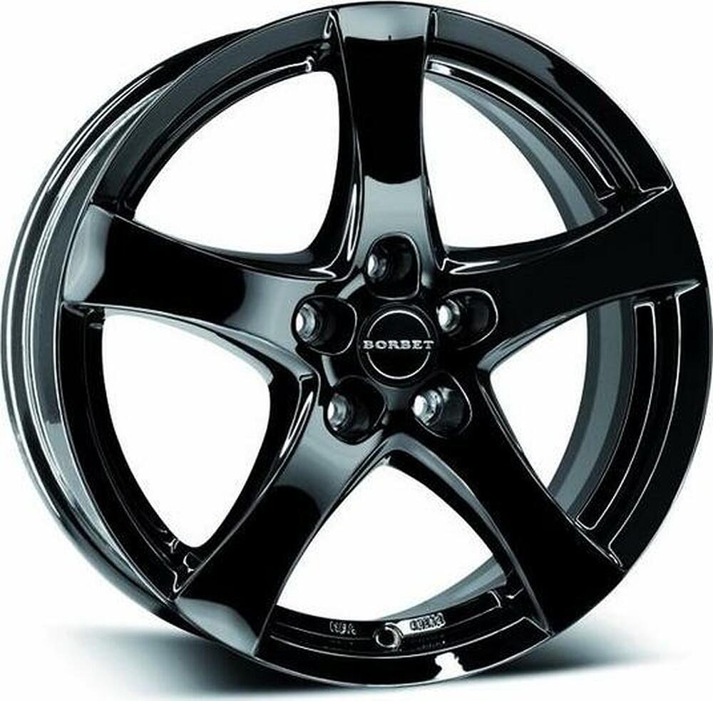 Borbet F 6x16 5x112 ET 38 Dia 72 Black glossy