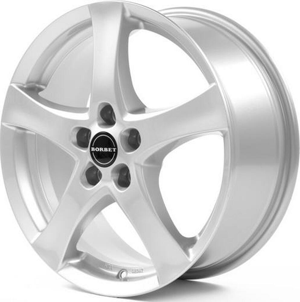 Borbet F 6x16 5x112 ET 38 Dia 72 Brilliant Silver