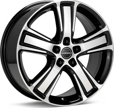 Borbet MA 7.5x17 5x114.3 ET 40 Dia 72.5 Black Polished