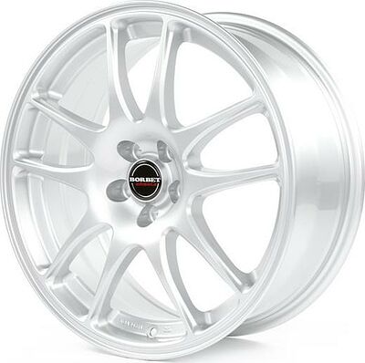 Borbet RS 7x17 5x100 ET 38 Dia 57.1 Brilliant Silver