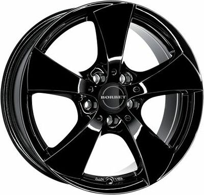 Borbet TB 6.5x16 5x112 ET 49 Dia 66.5 Black glossy