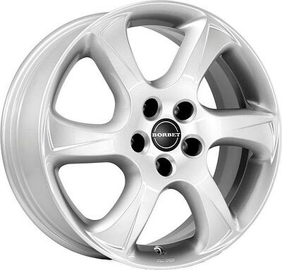 Borbet TC 6.5x16 5x108 ET 43 Dia 72.5 Brilliant-silber-Lackiert