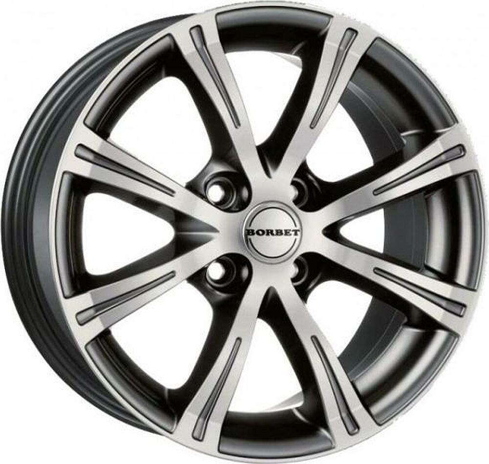 Borbet X8 7x16 4x108 ET 25 Dia 65.1 Dekor silver