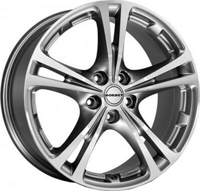 Borbet XL 7.5x17 5x114.3 ET 50 Dia 72.5 Blackchrome - Poliert