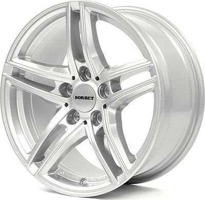 Borbet XR 7.5x17 5x120 ET 35 Dia 72.5 Brilliant silver