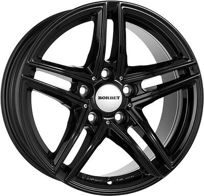 Borbet XR 8x17 5x120 ET 30 Dia 72.5 Schwarz Glanez