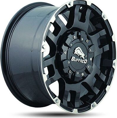 Buffalo BW-004 8.5x17 5x127 ET 25 Dia 78.3 gloss-black-machined-face