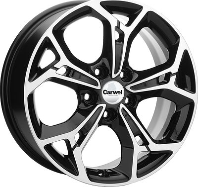 Carwel Синтур 1702 DFM AX7 7x17 5x108 ET 43 Dia 65.1 BL