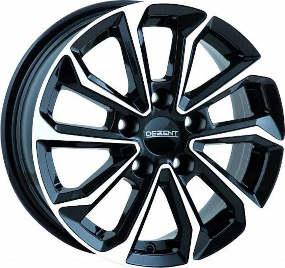 Dezent KS black polished 7x17 5x108 ET 48 Dia 70.1 BFP