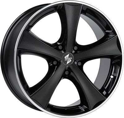 Eta Beta Tettsut/x 10x22 5x130 ET 45 Dia 71.6 Black Polish+insert (black carbon)