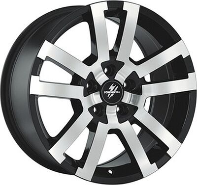 Fondmetal 7700-1 8x17 5x108 ET 40 Dia 67.2 Black Polished