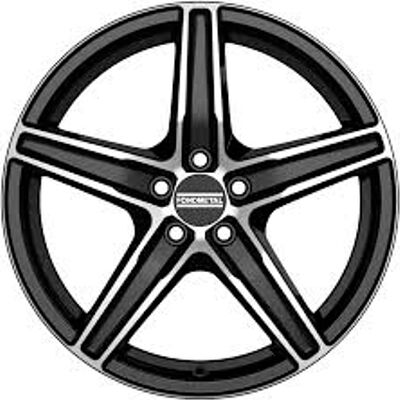 Fondmetal 8100 7x17 5x112 ET 35 Dia 75 Gloss Black Machined