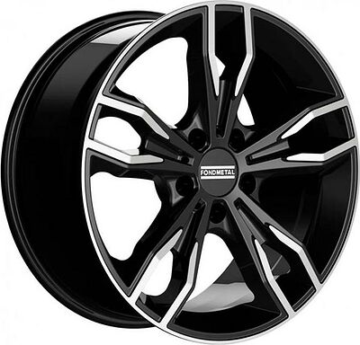 Fondmetal Alke 8x18 5x112 ET 30 Dia 66.5 Black Glossy Machined