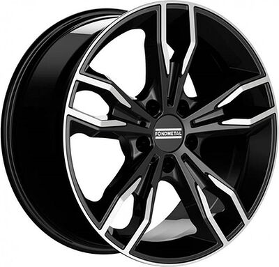 Fondmetal Alke 8x18 5x112 ET 30 Dia 66.5 Gloss Black Machined