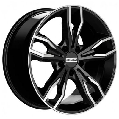 Fondmetal Alke 8.5x20 5x112 ET 35 Dia 66.5 Glossy Black Machined