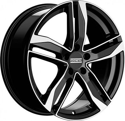 Fondmetal Hexis 8x18 5x112 ET 40 Dia 66.5 Black Glossy Machined