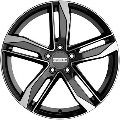 Fondmetal Hexis 8x18 5x112 ET 40 Dia 57.1 Glossy Black Machined