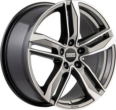 Fondmetal Hexis 8x18 5x112 ET 40 Dia 66 Glossy Titanium Machined