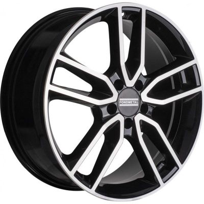 Fondmetal Koros 7x17 5x112 ET 40 Dia 57.1 Glossy Black Machined