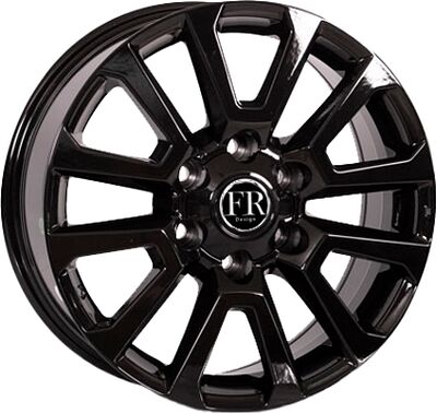 FR Replica TY182 7.5x18 6x139.7 ET 25 Dia 106.2 Black