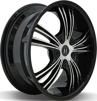 Harp Y-02 7.5x18 5x114.3 ET 40 Dia 72.6 glossy-black__machined-face__glossy-black-lip