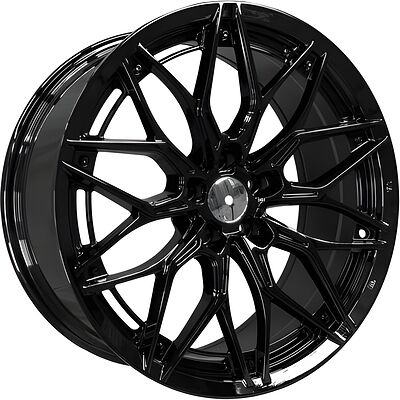 Hengde F1072 8x18 5x105 ET 30 Dia 73 Black
