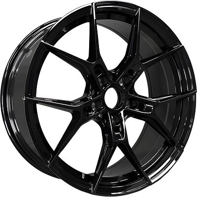 Hengder 5063 10x22 5x112 ET 35 Dia 66 Gloss Black