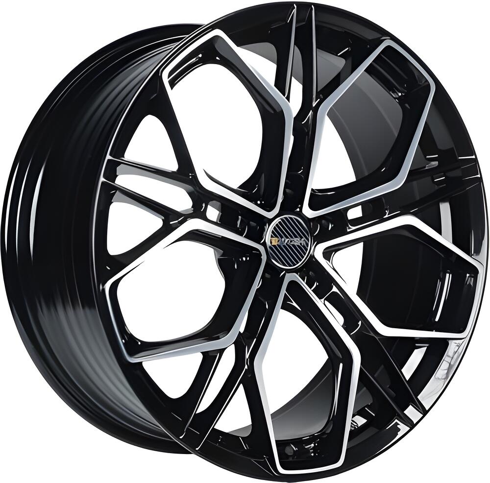 Inch FA8534 8x18 5x112 ET 40 Dia 66 Gloss Black Machined Face