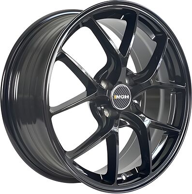 Inch FA8538 7x17 5x100 ET 38 Dia 57.1 Full Black Round