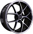 Inch FA8538 7x17 4x100 ET 41 Dia 60.1 Gloss Black Machined Face