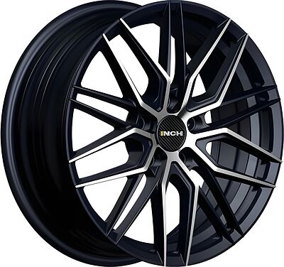 Inch FA8539 7x17 5x108 ET 45 Dia 67.1 Gloss Black Machined Face