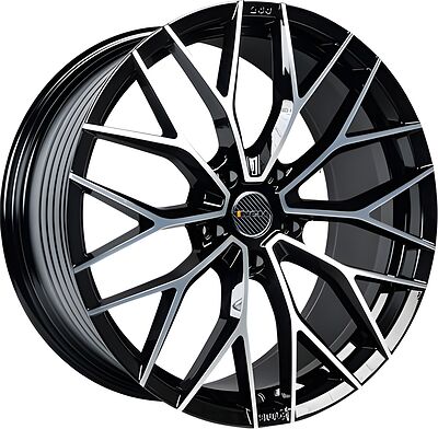 Inch GA8532 9x21 5x120 ET 45 Dia 62 Gloss Black Machined Face