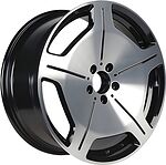 Inch ULF-R20 8.5x20 5x112 ET 36 Dia 66.56 Black machine face+milling spokes before painting