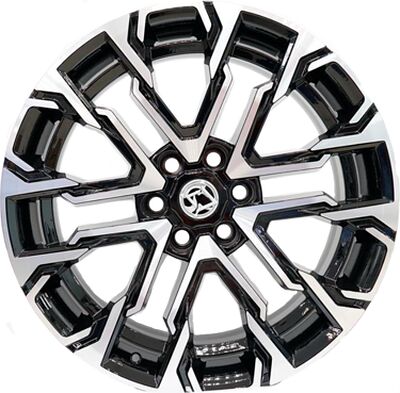 Khomen Wheels AZIMUT 2205 9x22 6x139.7 ET 50 Dia 95.1 Black-FP