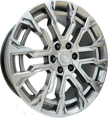 Khomen Wheels AZIMUT 2205 (LC300) 9x22 6x139.7 ET 40 Dia 95.1 Dark Chrome